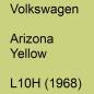 Preview: Volkswagen, Arizona Yellow, L10H (1968).